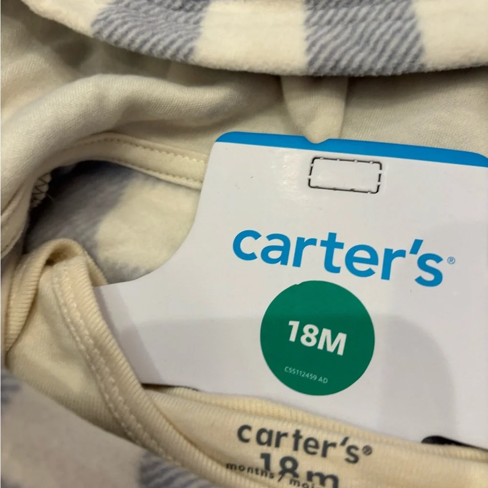 NWT Carters bear ears long sleeve 3 pc set